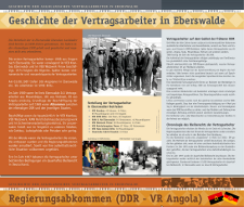 Ausstellung Geschichte der angolanischen Vertragsarbeiter